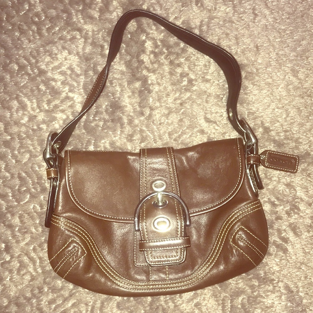 Coach handbag genuine leather